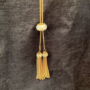 Gold Tassel Necklace